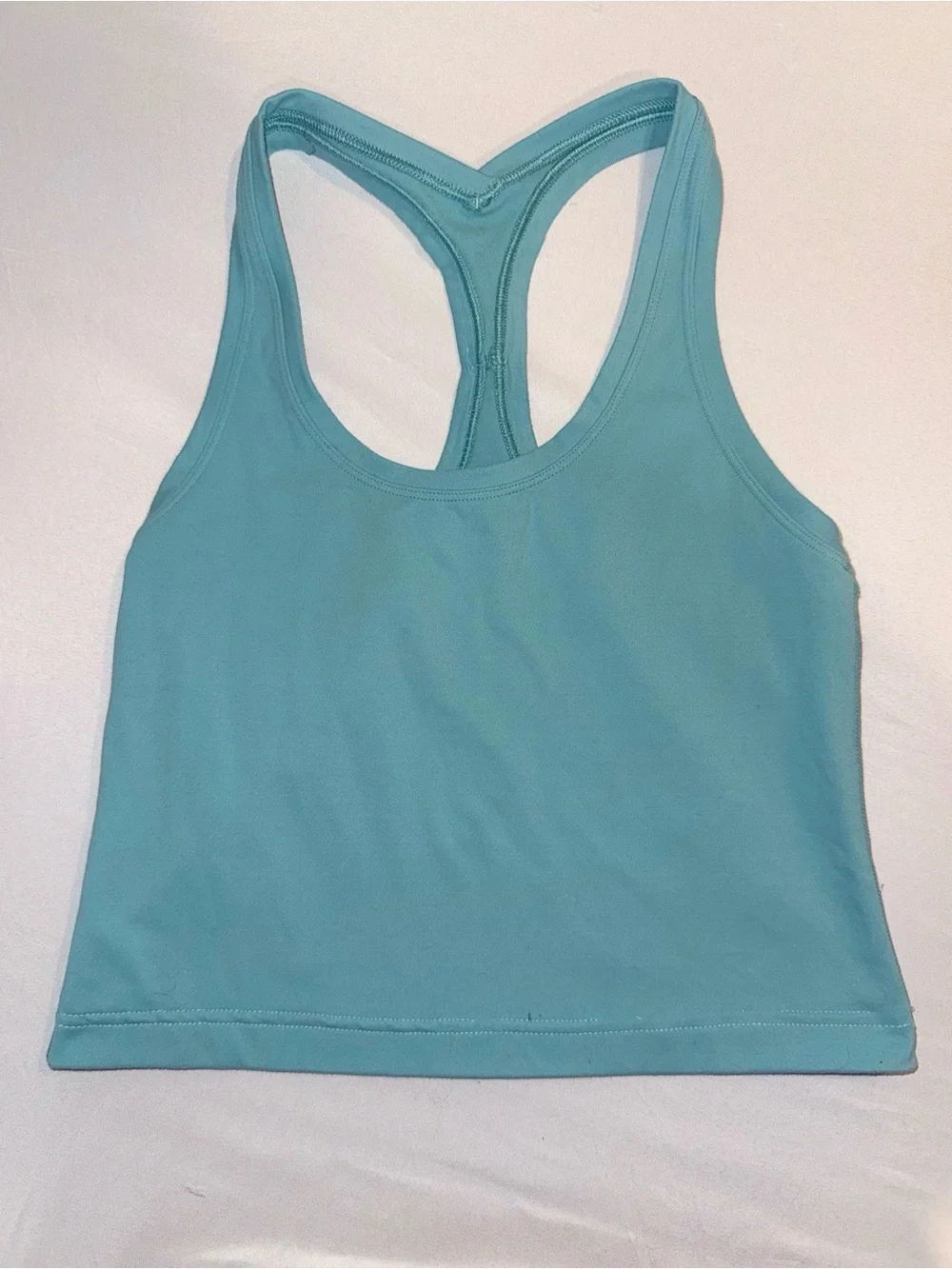 Lululemon Women's Teal Racerback Crop Tank Top Casual Activewear Size 6/Small